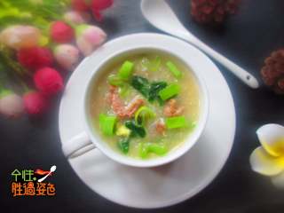 12、青菜肉沫粥,宝宝喜欢，大人更爱。