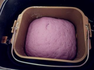 7、紫玫瑰馒头,发酵到2倍大左右