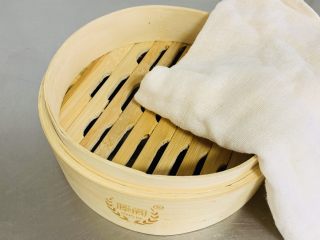 7、桂花糕,准备蒸笼、蒸布