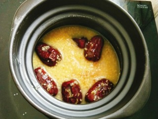 9、无花果小米粥,浓稠的米粥