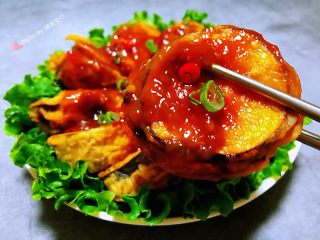 15、#冬日暖心菜#鱼香茄盒,茄盒这样吃给人的感觉特别享受噢