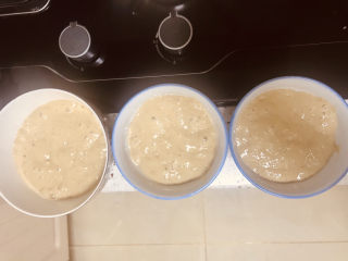 8、蔓越莓红糖发糕,倒入面糊