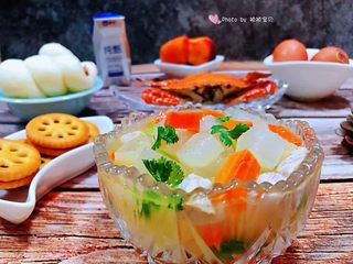 14、冬瓜胡萝卜肉丁汤,家人????吃的开心吃的是我最大的满足