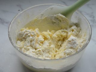 8、蔓越莓饼干,用刮刀稍微拌匀一下