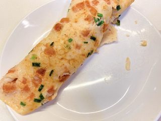 16、番茄鸡蛋火腿卷,出锅