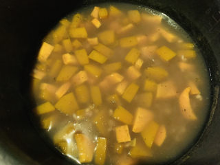 12、红薯南瓜粥,早上起来，粥就煮好了