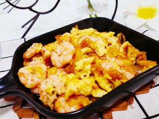 14、虾仁跑蛋,成品图