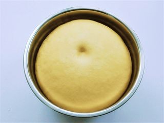 9、花瓣馒头,数小时过去终于等来这些可爱的面团变成大胖子了,用手指轻按一下,不塌陷发至原来的2倍大,扒一扒面团里面是蜂窝孔即可