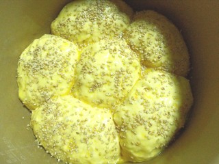 20、压力锅版红薯肉松面包,撒上芝麻，