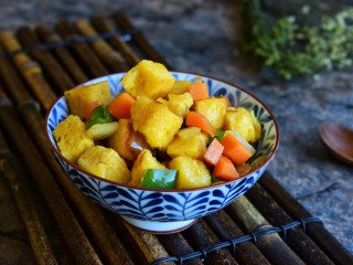 12、时蔬香炒馒头,成品图