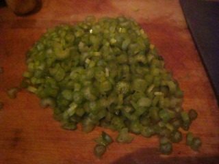 6、西芹火腿粥,芹菜洗净，切成碎末