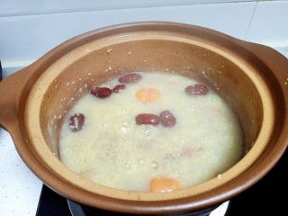 11、小米梨粥,煮40分钟