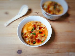 15、油条蒸鸡蛋,出锅上桌