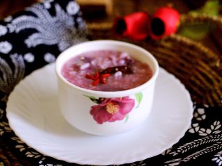 23、韭菜海虹发面包&紫薯二米粥,颜值担当的紫薯粥