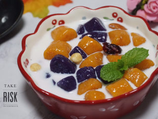 1、自制芋圆,弹牙爽滑的口感