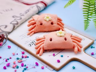 20、花样小螃蟹馒头,成品一