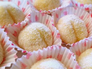 23、黄桃糯米糍,大功告成，漂亮又美味！