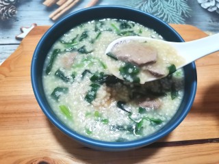 20、菠菜猪肝粥,味道很棒哦