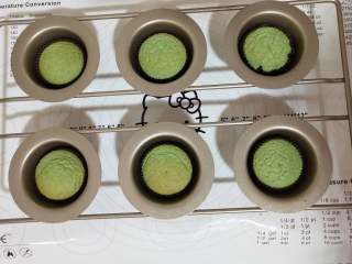 9、女巫杯子蛋糕,烤好的蛋糕拿出来放凉备用