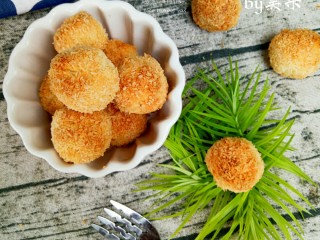 15、蛋白椰丝球,成品