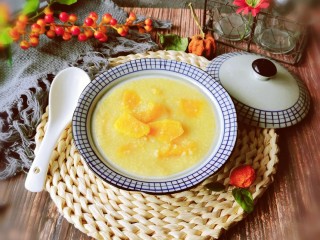 16、小米红薯粥,美味早餐粥  