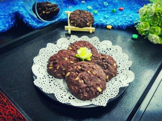 12、做年货    燕麦巧克力脆饼,装盘，又香又脆，好吃极啦！