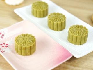 18、炎炎夏日的小清新—绿豆糕,美美的绿豆糕就做好了