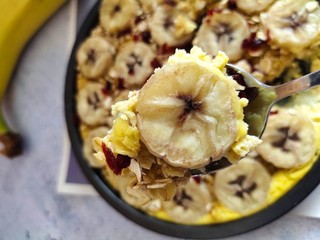 15、香蕉酸奶烤燕麦,成品