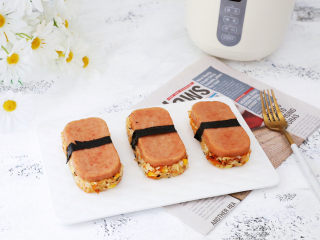 17、午餐肉饭团,成品图