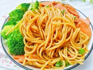 22、番茄火腿意面,味道太赞了。