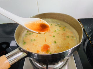 12、鲜虾砂锅粥,虾油