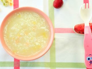 8、蔬菜鲜虾粥,完成！