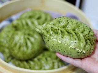 14、菠菜柳叶包子,成品图