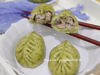 15、菠菜柳叶包子,成品图