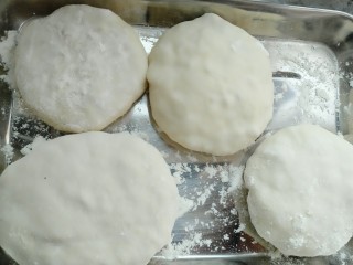 20、木耳包菜煎饼,把所有团子包成饼