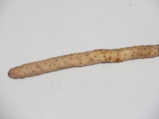 1、幸福早餐~红薯山药小米粥,准备半根山药