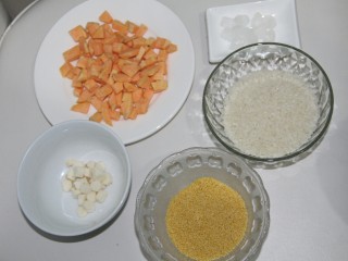 10、幸福早餐~红薯山药小米粥,食材大集合
