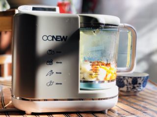 16、山药胡萝卜玉米泥,选择搅拌功能能启动