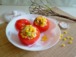 16、玉米粒番茄盅,好吃到把碗一起吃掉哈