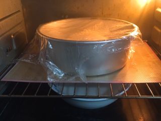 10、奶酪火腿肉松面包,烤箱发酵档，底部放一碗热水，发酵60分钟，天气冷了30分钟更换一次热水。