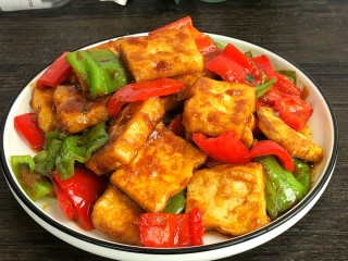 14、炒脆皮豆腐,好吃到爆炸的炒脆皮豆腐就好了！