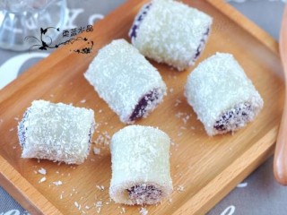 13、紫薯椰蓉卷,成品。