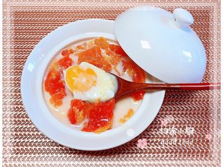 10、蒸木瓜溏心蛋| 美颜丰胸,再来一张成品图特写。