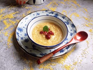 12、黑糖二米粥（小米+玉米渣渣）,完成