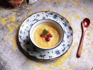 13、黑糖二米粥（小米+玉米渣渣）,完成