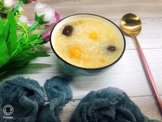 15、红薯南瓜粥,开吃，味道还可以