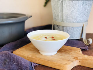 11、鸡蛋小米粥,成品。