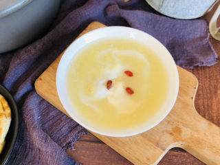 12、鸡蛋小米粥,成品。