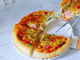 17、罗勒意式披萨,拉丝很好呦～