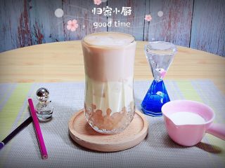 11、奶茶三兄弟,一杯颜值颇高的奶茶三兄弟就做好了。
